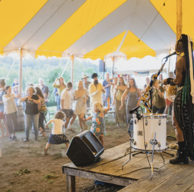 Music and Dancing at Feast and Field in Barnard Vermont