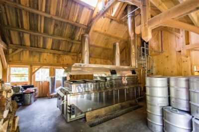 Interior of a Vermont Maple Sugaring House